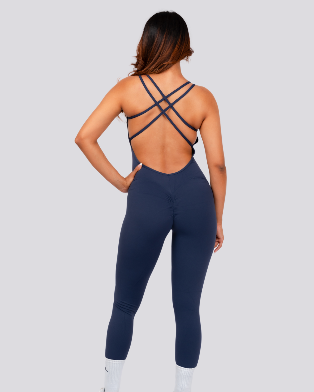 Poise Jumpsuit Full Navy Blue