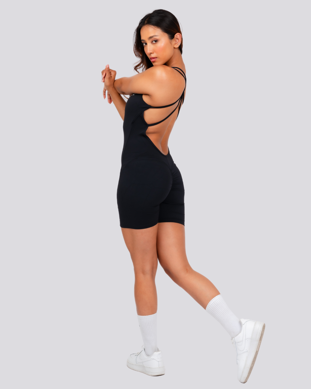 Poise Jumpsuit Half Black